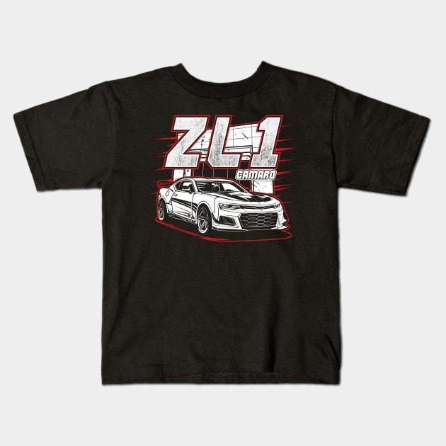 Camaro ZL1 Kids T-Shirt by idrdesign